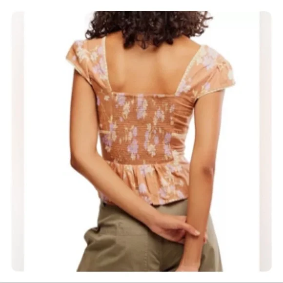 Free People CALL ME BABY BLOUSE SIZE MEDIUM - Picture 7 of 11